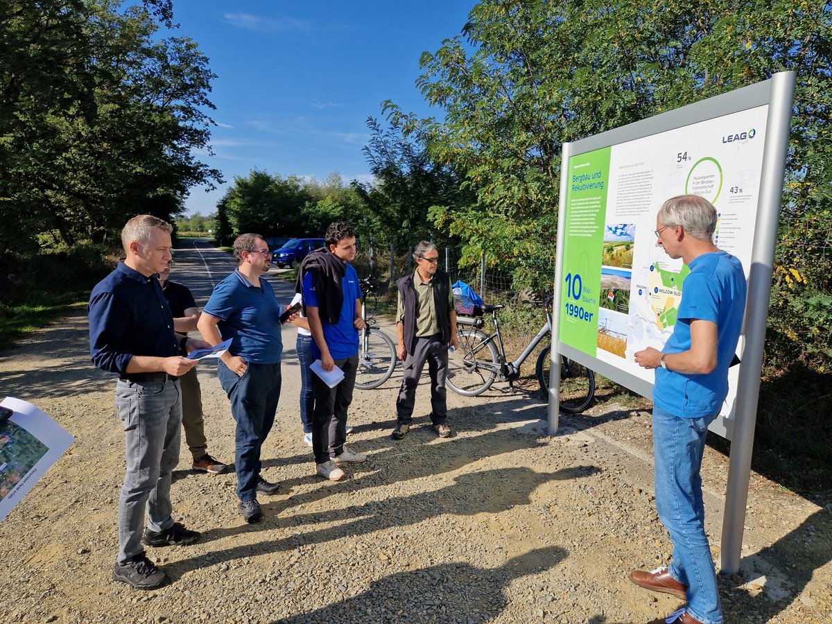 Tour of the experimental area in Welzow