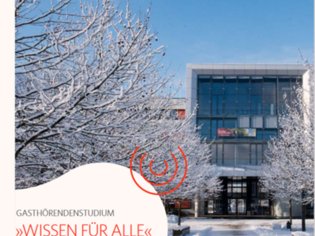 Broschüre Gasthörendenstudium