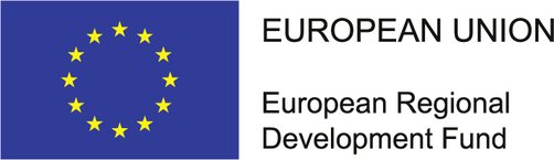 EU ERDF Logo EU ERDF logo with lettering on the right