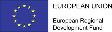 EU ERDF Logo EU ERDF logo with lettering on the right