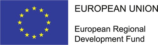 EU ERDF Logo EU ERDF logo with lettering on the right