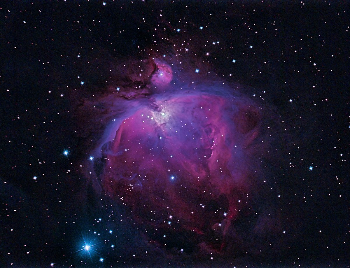 Foto des Orion-Nebels. Quelle: Shadi Sykora, BTU / Ullrich Patzek, Planetarium Senftenberg e.V.