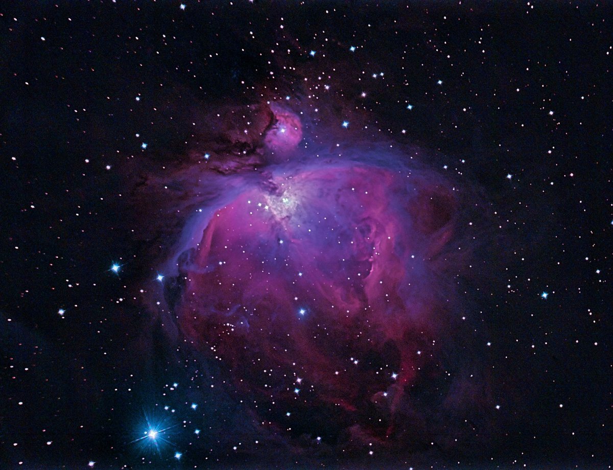 Photo of the Orion Nebula. Source: Shadi Sykora, BTU / Ullrich Patzek, Planetarium Senftenberg e.V.