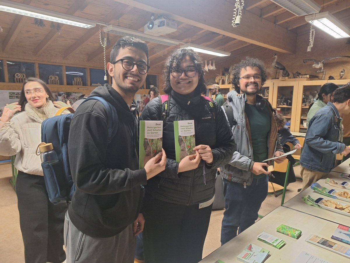 Students holding flyers