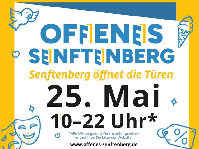 Banner "Offenes Senftenberg".