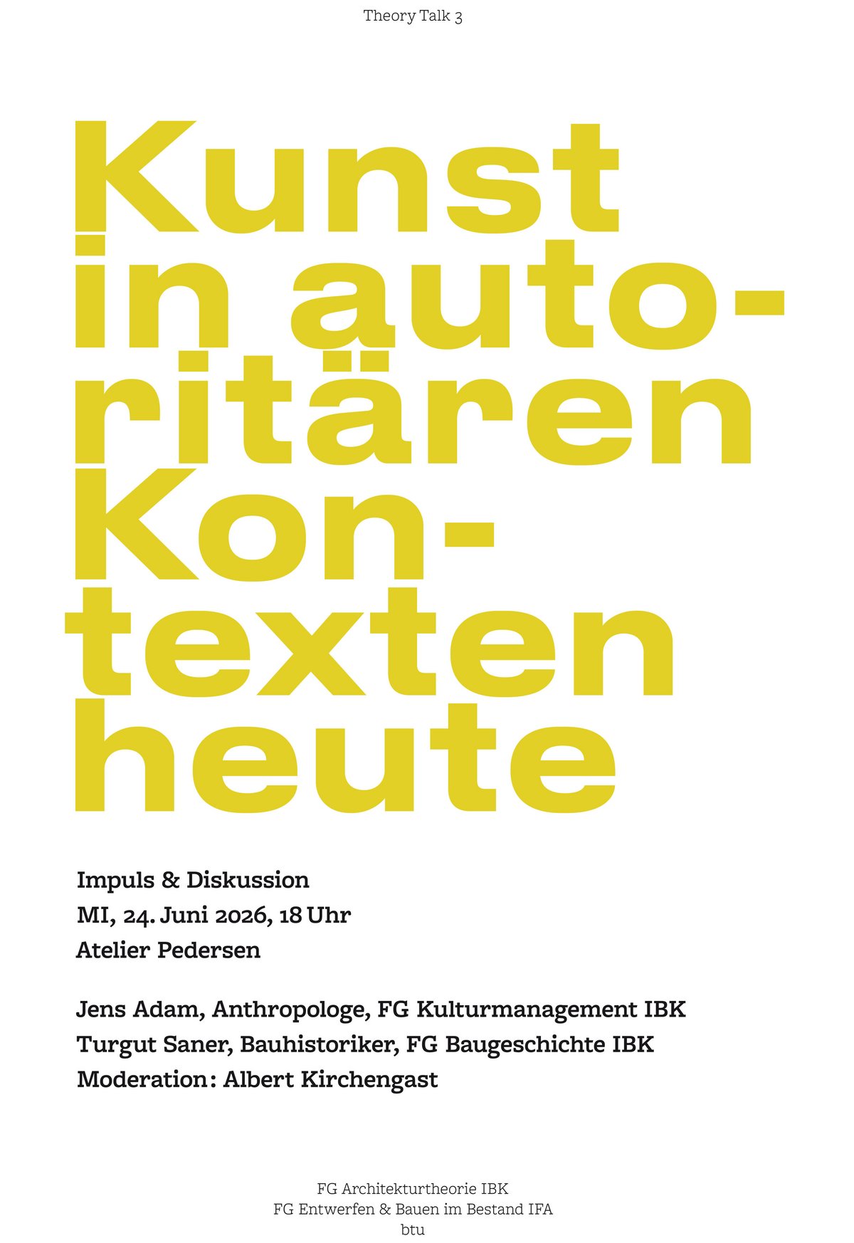 Theory Talk 3 Plakat Theory Talk 3