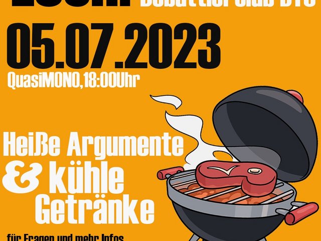 Poster Grill Debatte 5.7.2023_Deutsch