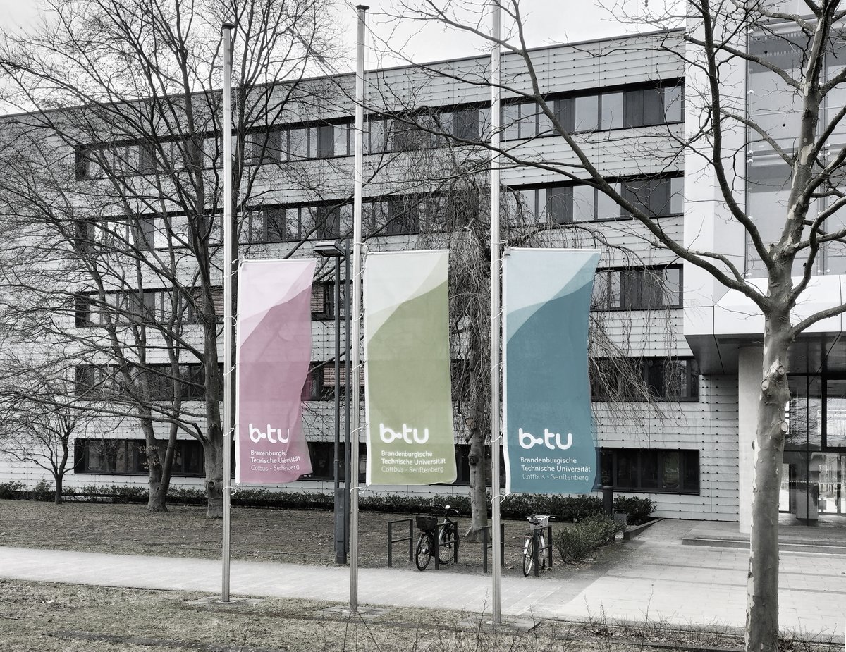 Flags at the central campus in front of the main building