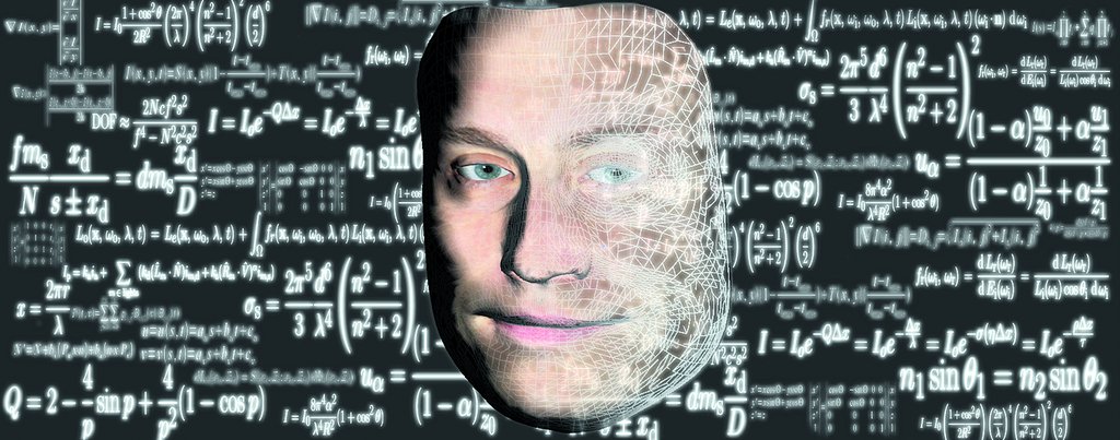 A human head goes over in numbers and formulas. Cognitive systems, like the brain, absorb, process and respond to information.