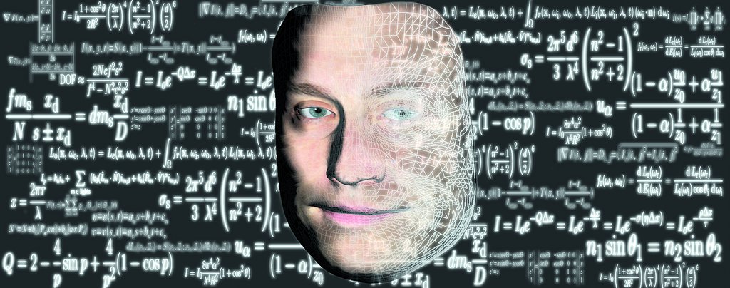 Ein menschliche Kopf geht in Zahlen und Formeln über. Kognitive Systeme sollen ähnlich wie das Gehirn Informationen aufnehmen, verarbeiten und darauf reagieren.