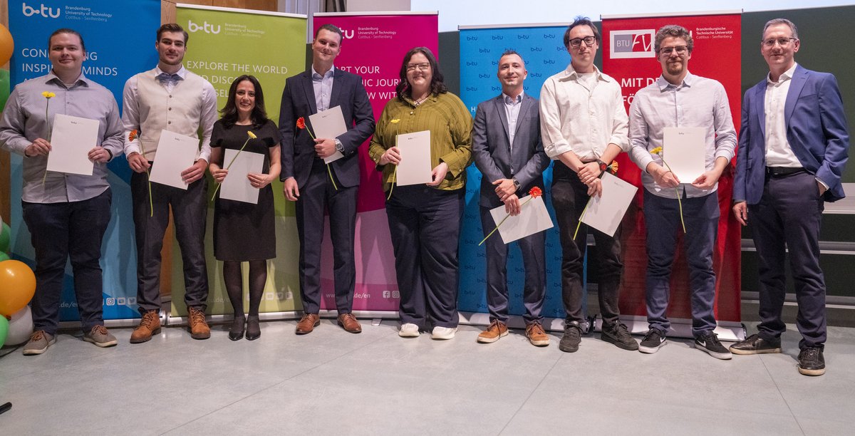 Gruppenfoto: Beste Masterarbeiten