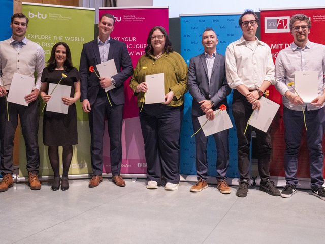 Gruppenfoto: Beste Masterarbeiten