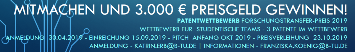 Patentwettbewerb 2019