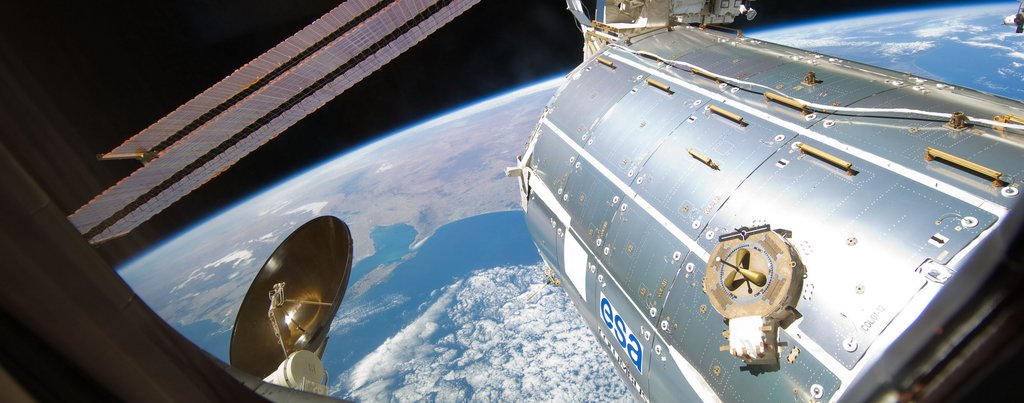 A view of the European lab, Columbus, on the international space station