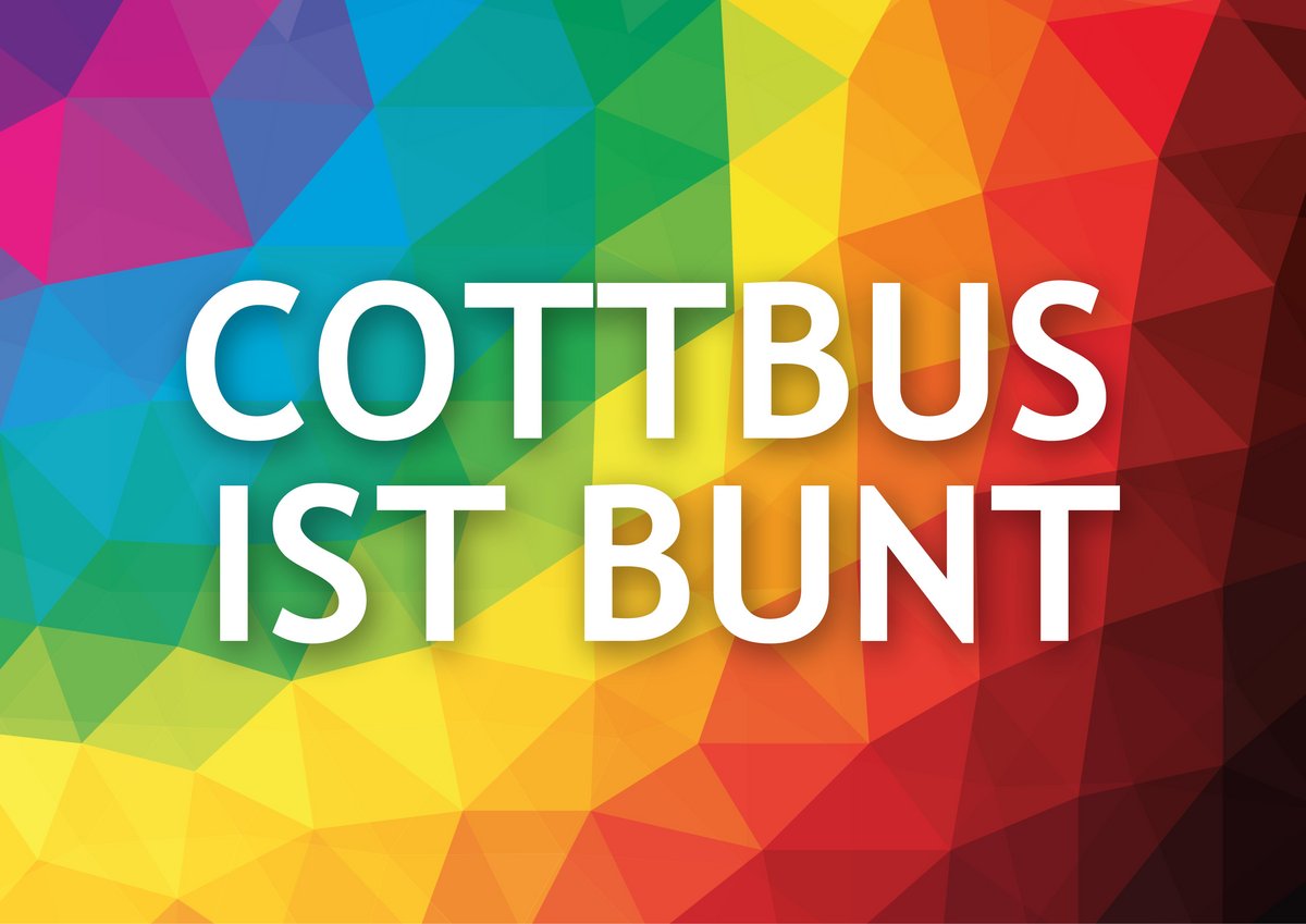 Das Logo des Bündnisses Cottbus ist bunt