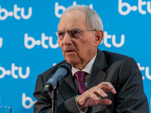 Dr. Wolfgang Schäuble during his speech