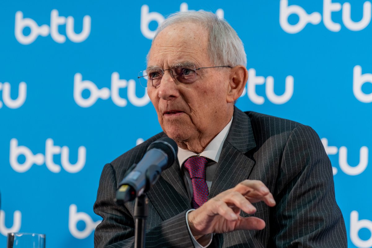 Dr. Wolfgang Schäuble during his speech