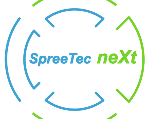 Blau gruenes Logo von SpreeTec neXt 