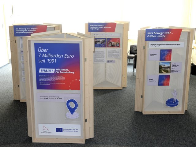 View from the travelling exhibition.