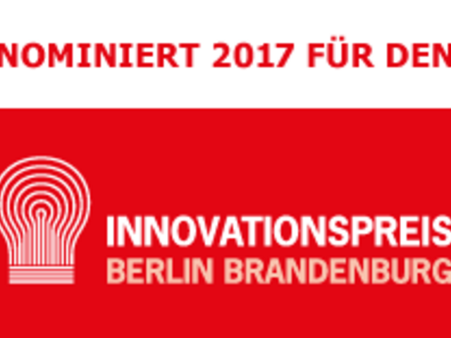 Nominiert 2017 für den Innovationspreis Berlin Brandenburg