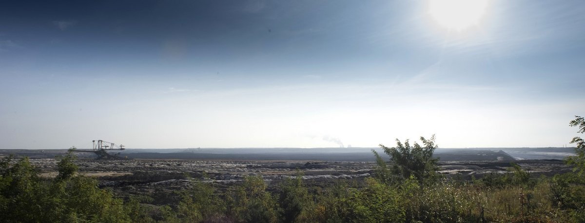 View of the Welzow open-cast mine.