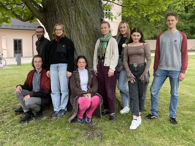 Gruppenbild am Campus Sachsendorf