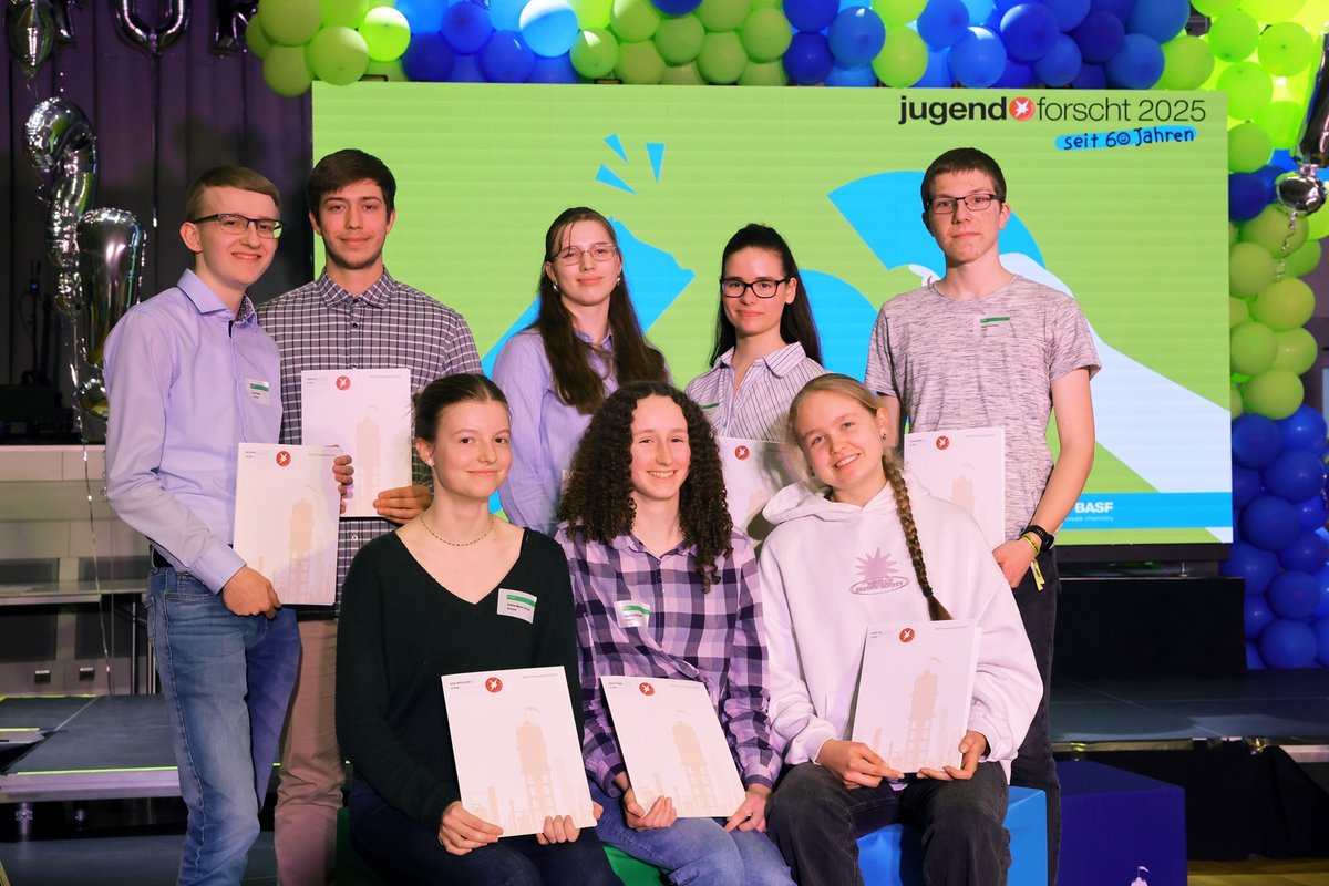 Gruppenbild der Sieger des Wettbewerbs