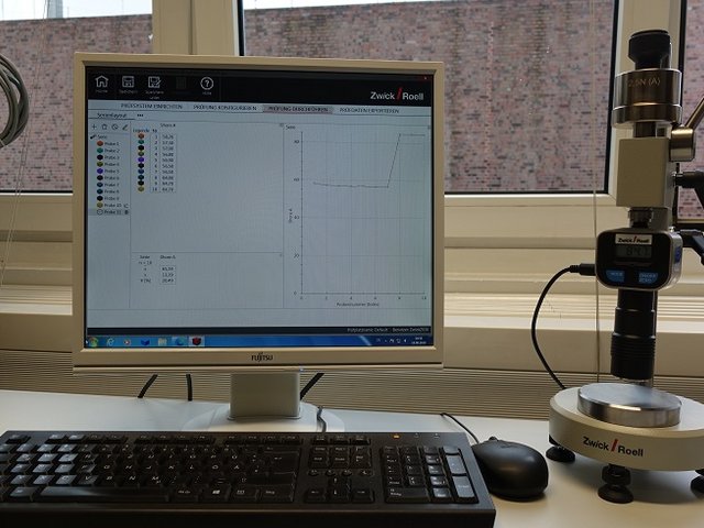 Hardness tester according to Shore Zwick/Roell 3130/3131 on stand