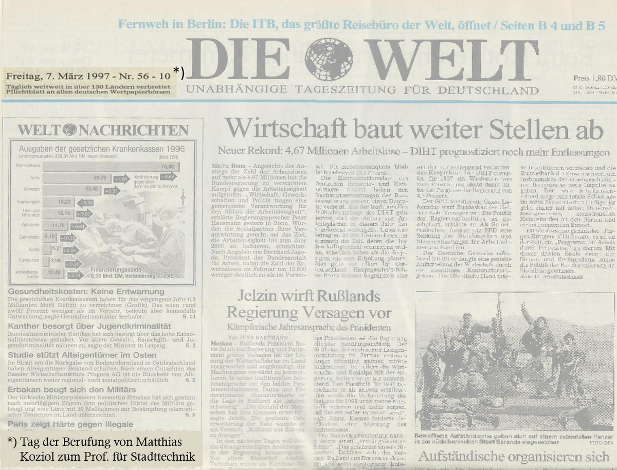 Ausschnitt Titelseite "Die Zeit" 