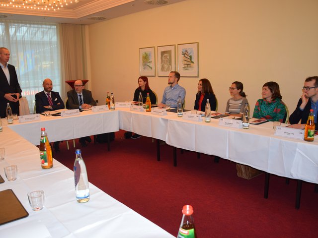 während der Pressekonferenz zur Bekanntgabe der Nominierten