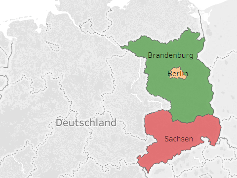 Auf der Karte Sieht man die Bundesländer, in welchen Alumi des Studiengangs Bachelor Elektrotechnik gezogen sind. Die Statistik erstreckt sich über eine Dauer von 10 Jahren.