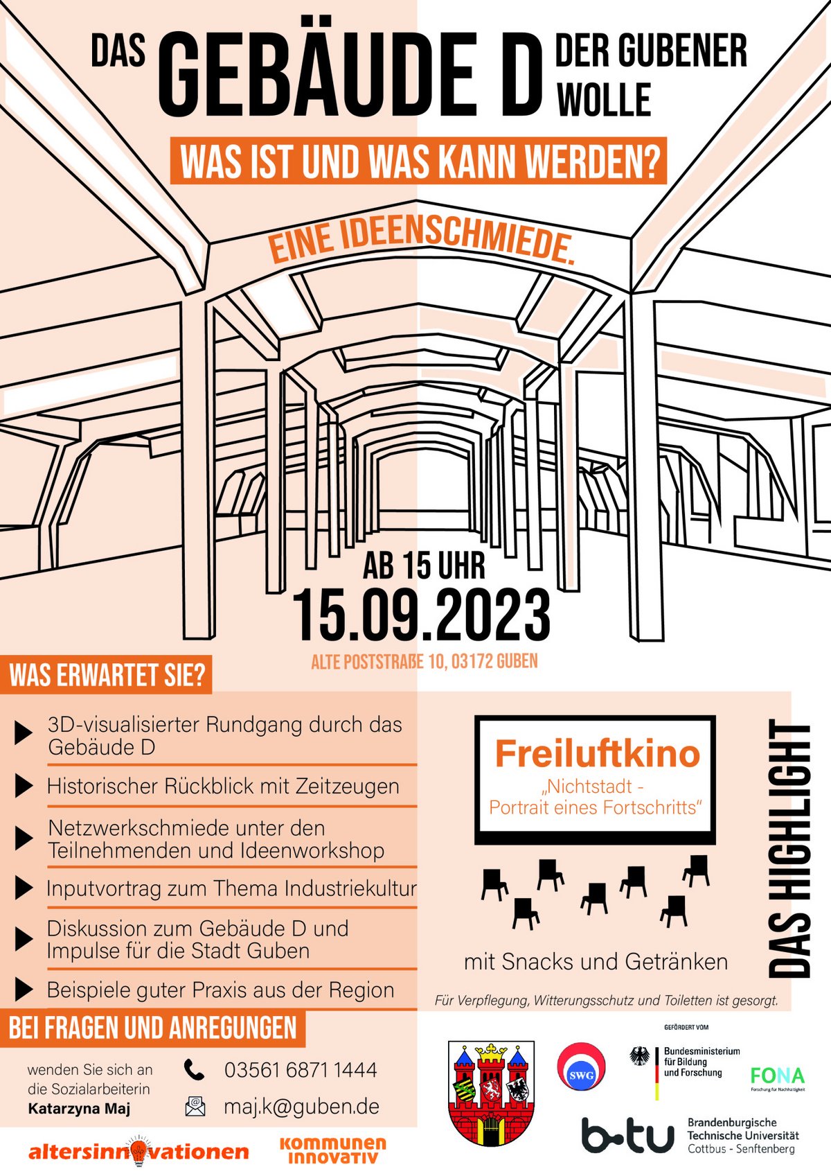 Einladungsflyer.