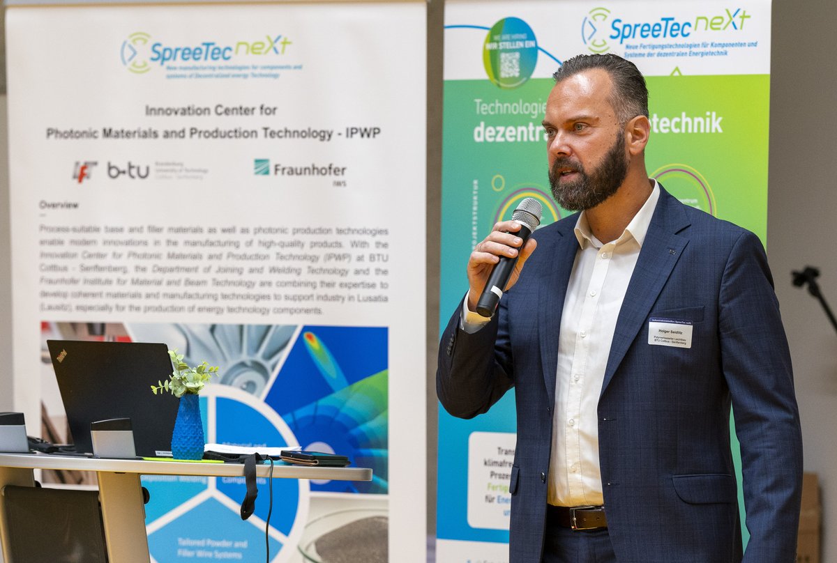 Eröffnung des SpreeTec neXt Industriekreistreffens durch Prof. Holger Seidlitz