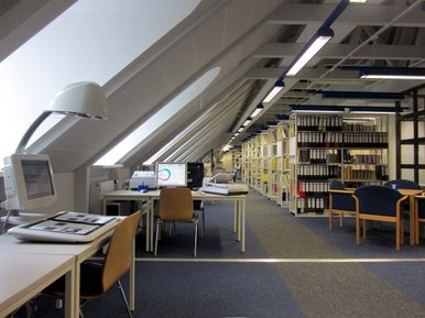Bibliothek (Sachsendorf) von innen