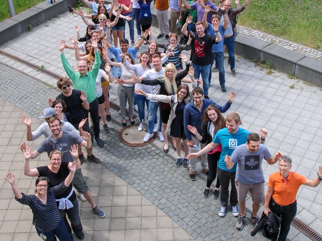 Die Workshop-Teilnehmer auf dem Campus Senftenberg