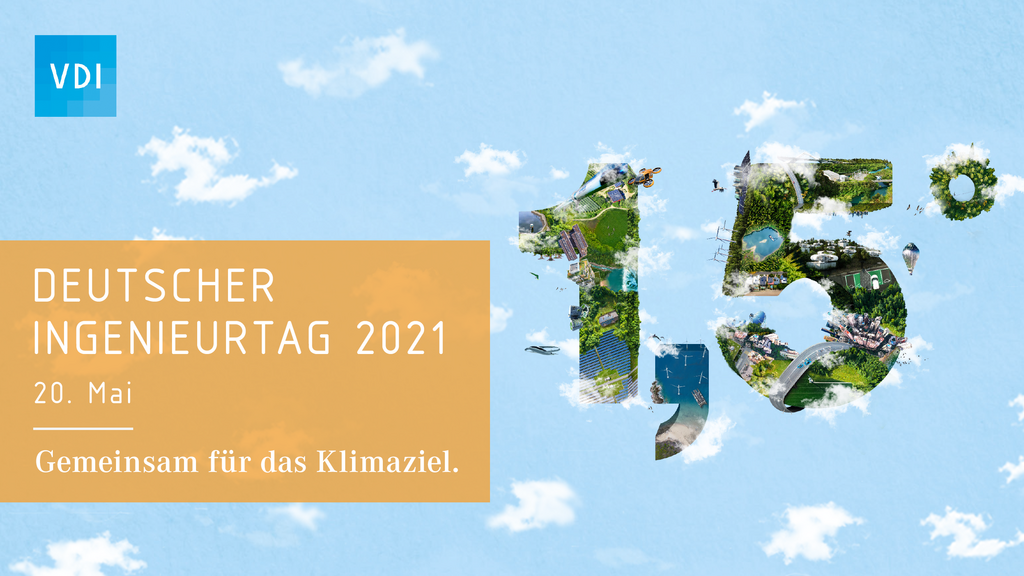 Werbeanzeige für den Deutscher Ingenieurtag 2021 des VDI am 20.05.
