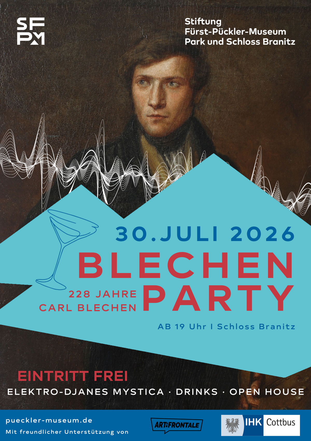 Plakat Blechen-Party 26