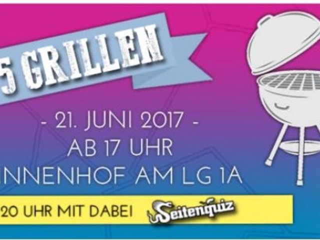 Werbeplakat für das Fakultät 5 Grillen