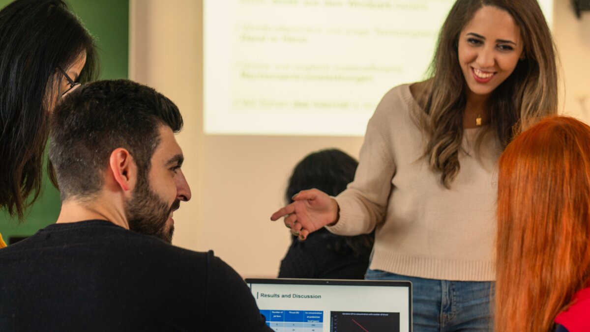 during a language course