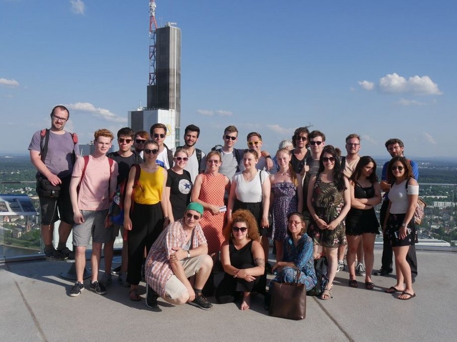 Frankfurt Exkursion 2018 Gruppenbild BTU