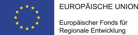 EU EFRE Logo mit rechtsstehendem Schriftzug