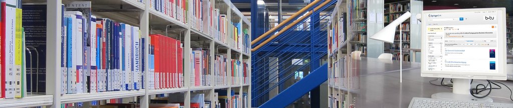 Bücherregale & Computer (Foto: Bibliothek)