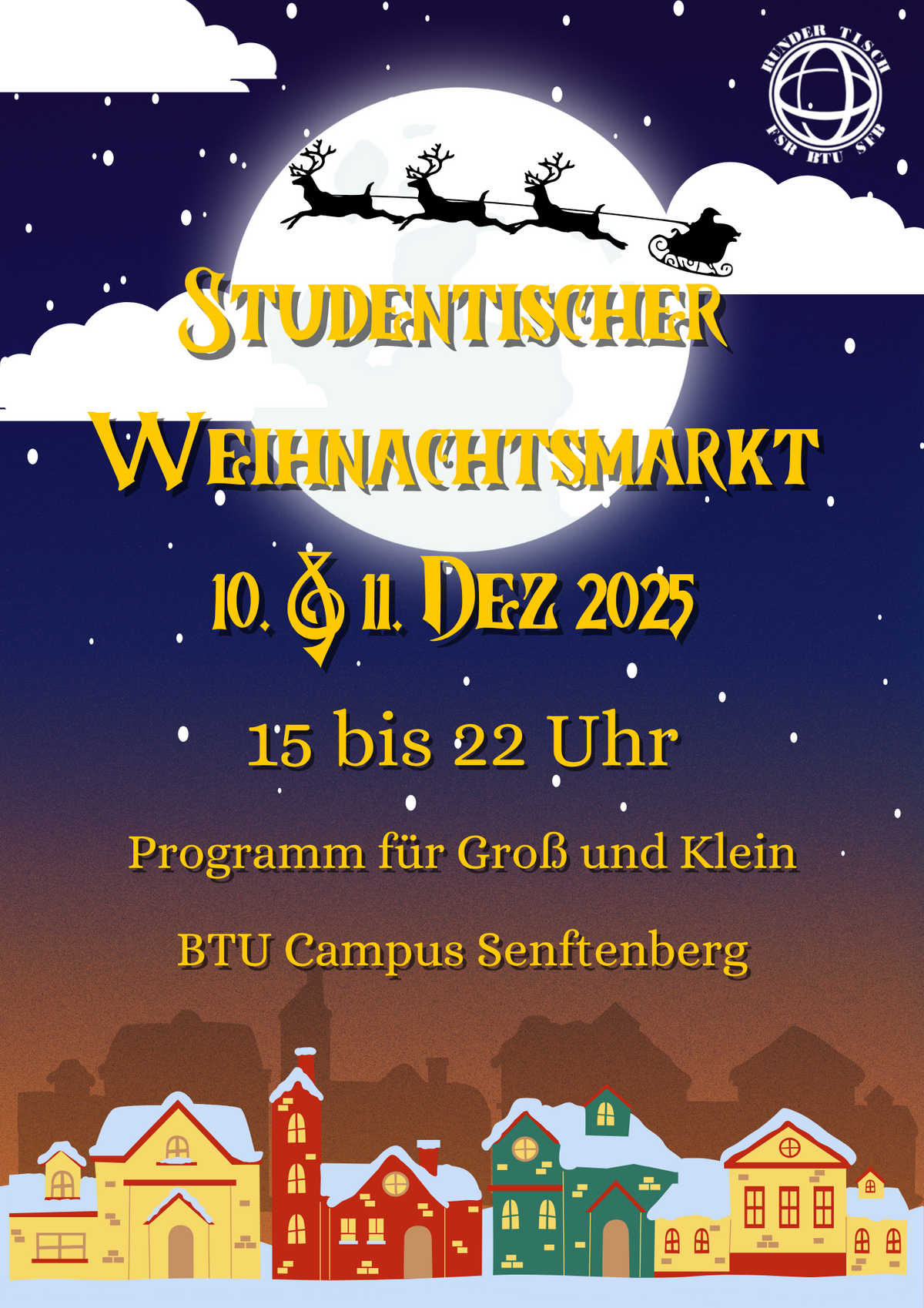 Plakat zum Weihnachtsmarkt.