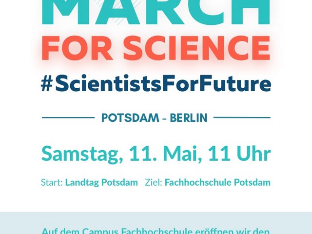 Plakat für den March for Science. 