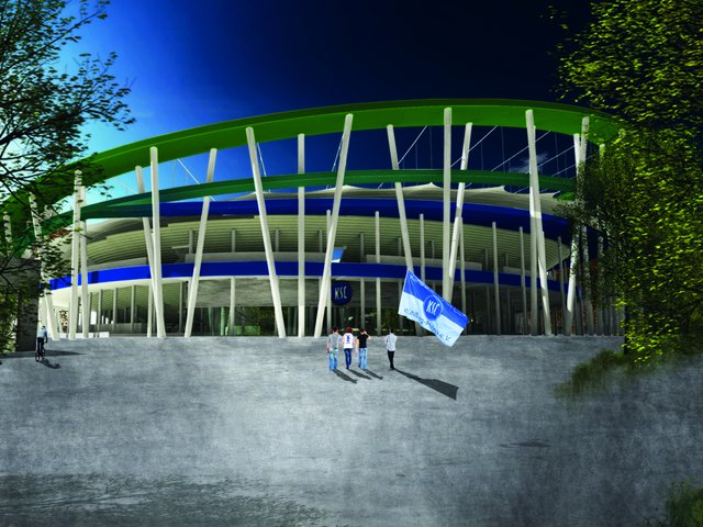 Entwurf des Stadions