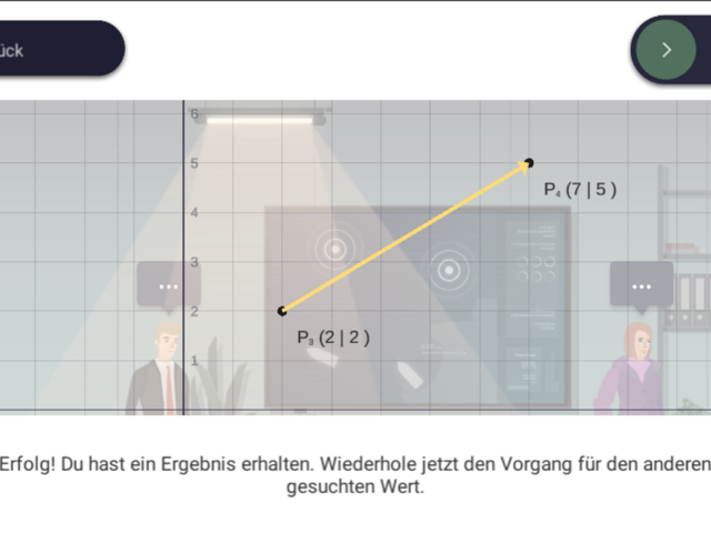 Nun können Vektoren und Kraftpfeile gezeichnet werden