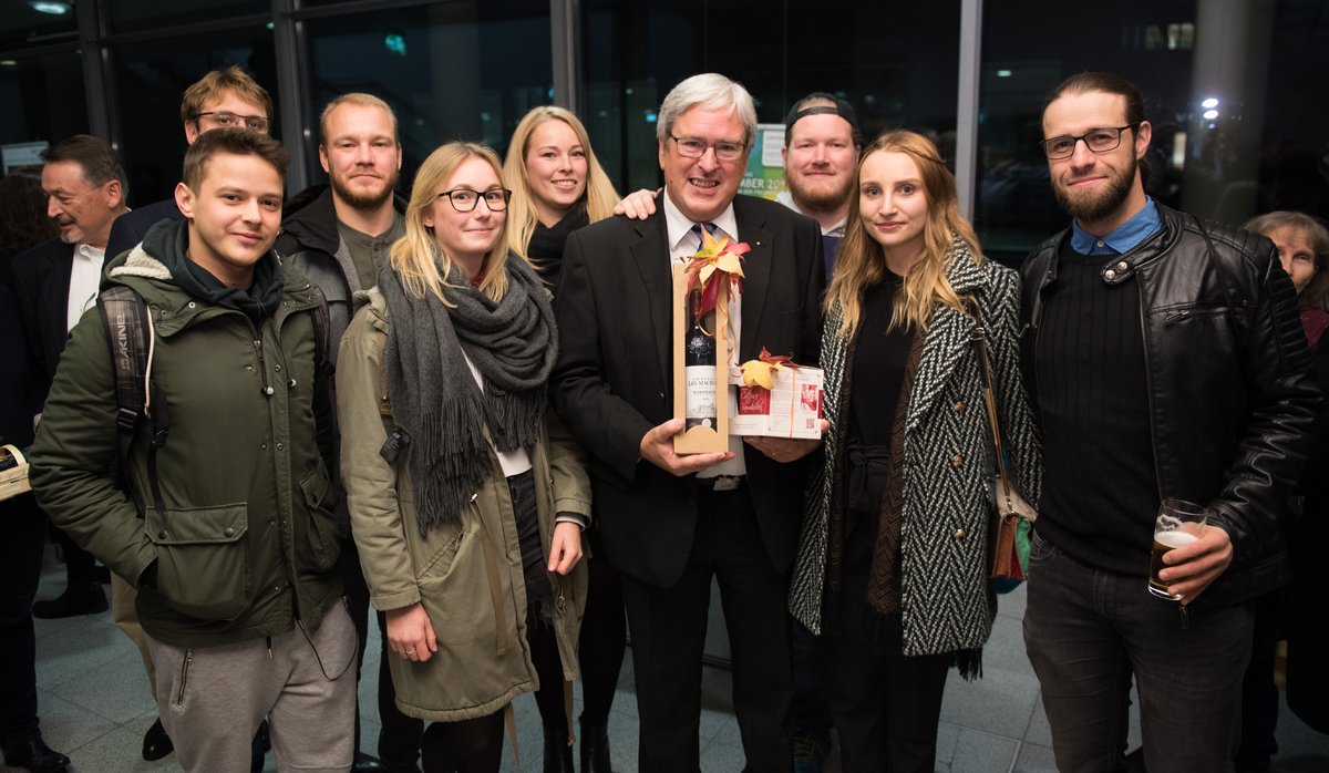 Verabschiedung Steinbach mit Studierenden