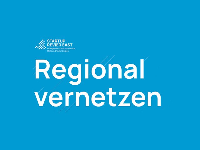 Banner der Veranstaltung digitales Opening StartUp Revier East