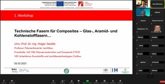 Screenshot zum Thema Glas-, Aramid-und Kohlenstofffasern