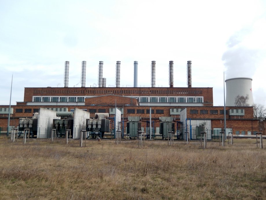 Stahlwerk in Eisenhüttenstadt (Land Brandenburg) 